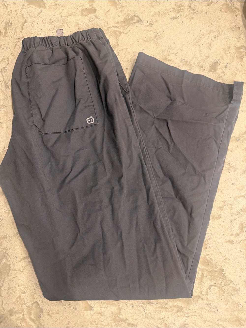 WonderWink Black Elastic-Waist Scrub Jogger Pants